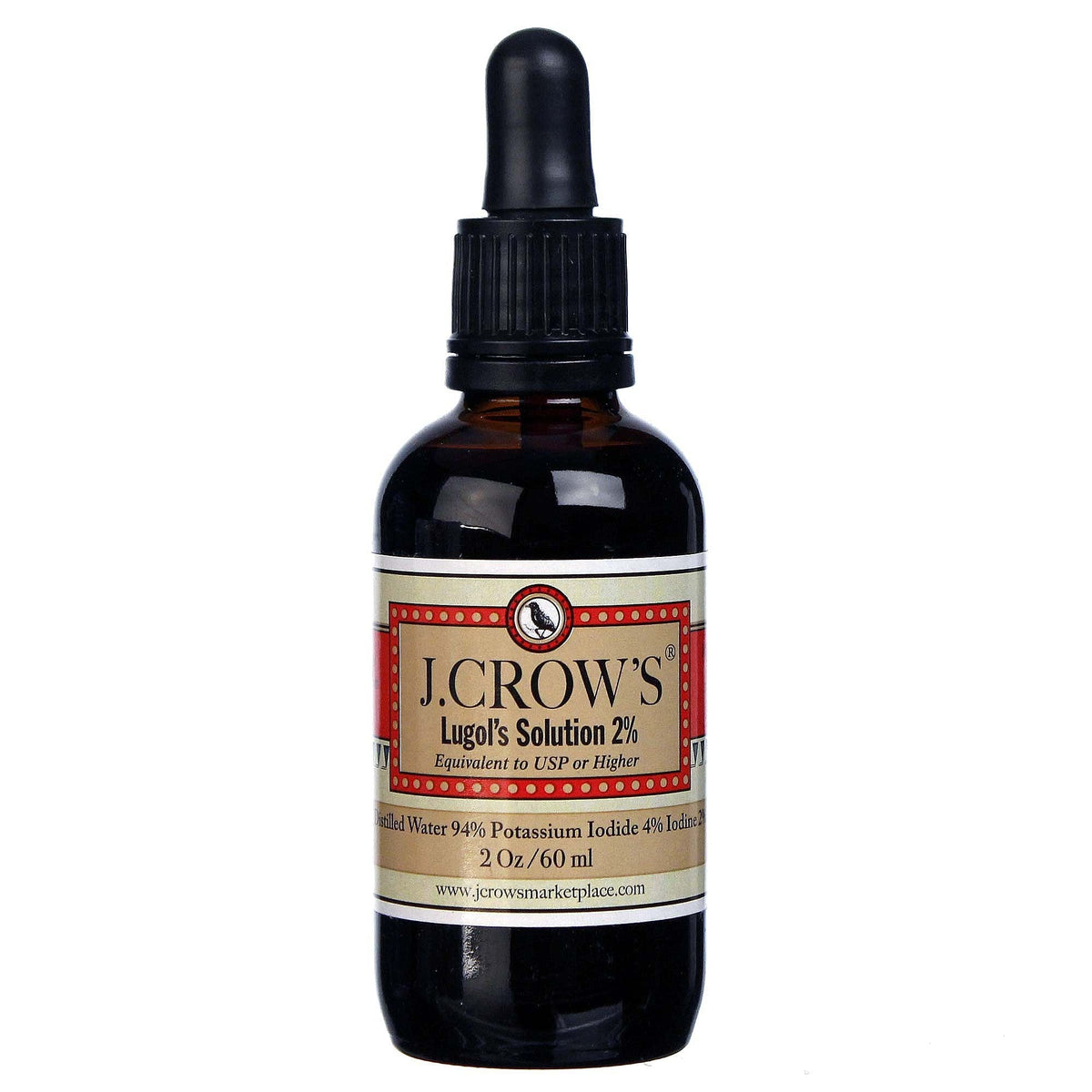 J.CROW'S Lugol's Iodine Water 2% - Uno Vita AS