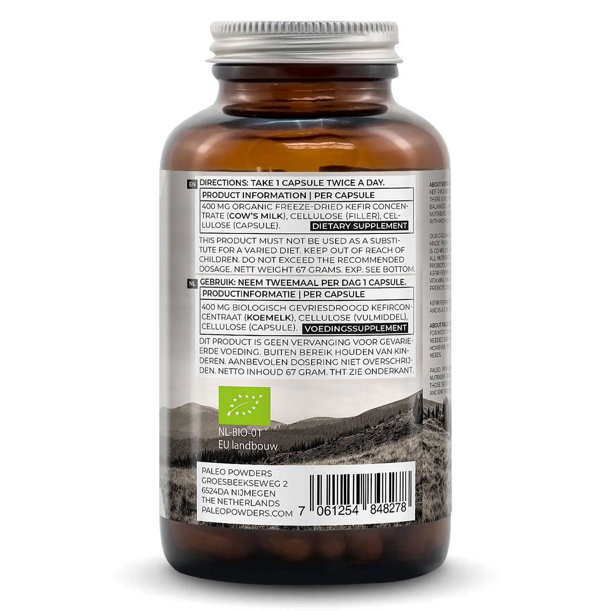 Paleo Probiotics - Organic Kefir Fermented - 120 capsules