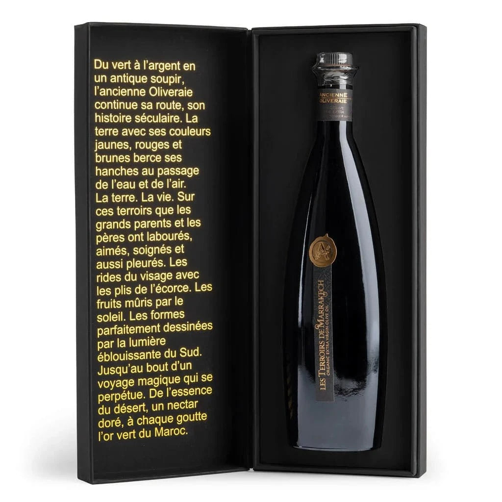 Les Terroirs de Marrakech – Ultra Premium Organic Extra Virgin Olive Oil 500 ml – Exclusive Gift Box - Uno Vita AS