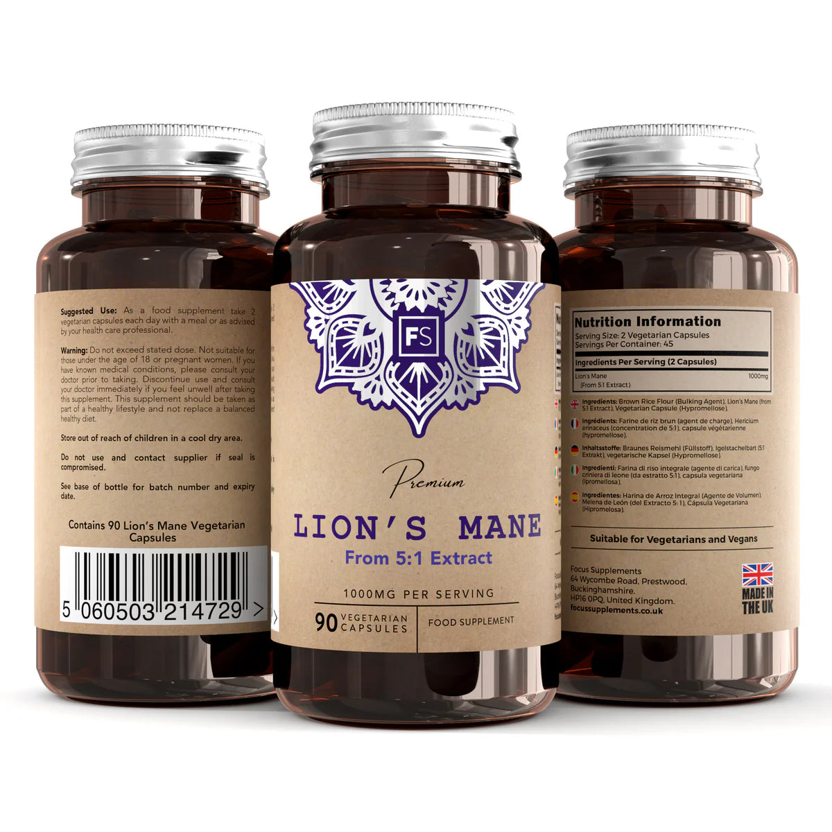 Lion’s Mane 5:1 - Extract 1000mg