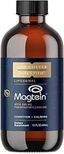 Liposomal Magtein fra Quicksilver Scientific, flytende magnesium L-threonate 450 ml med liposomal formulering