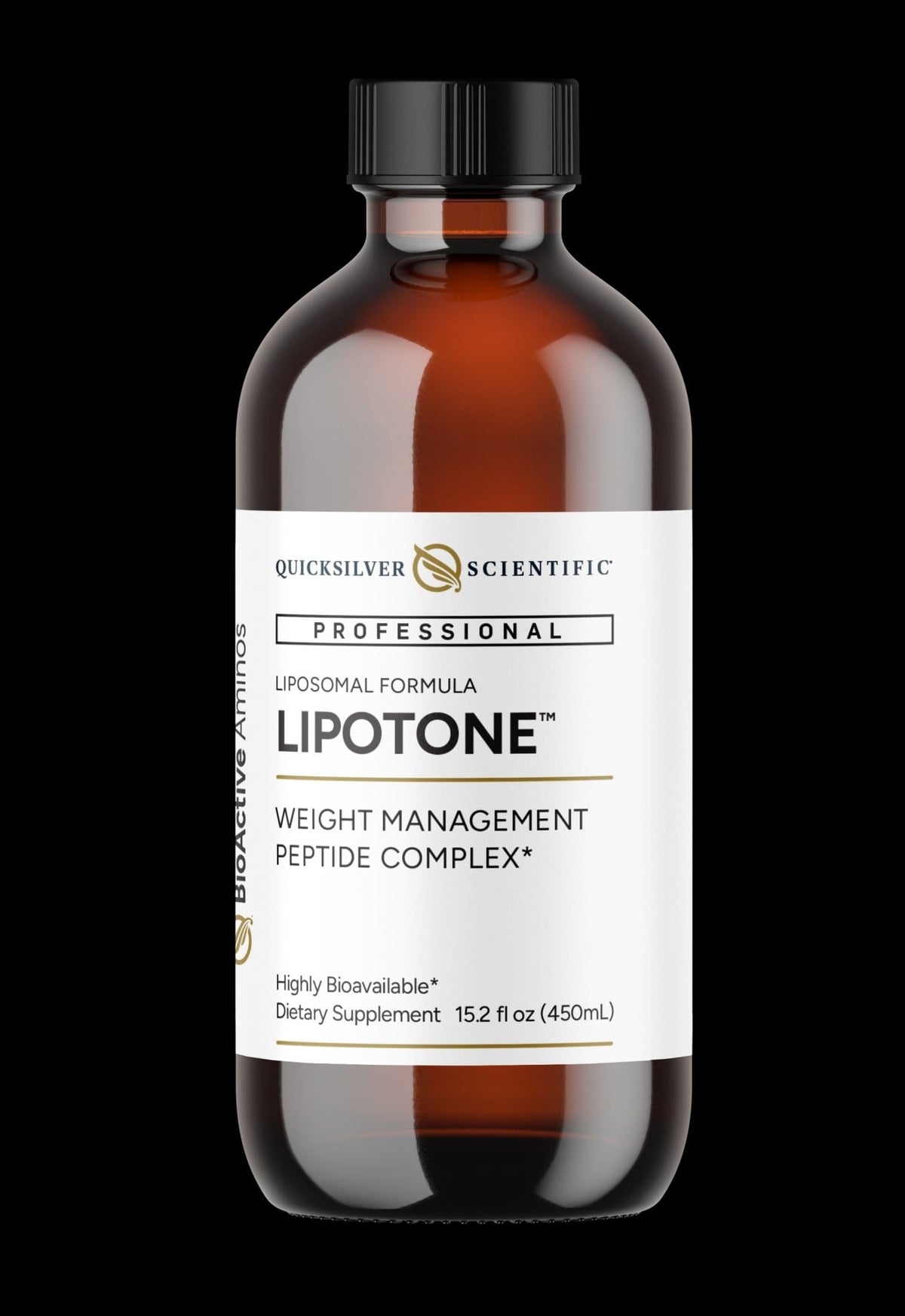 LipoTone liposomalt kosttilskudd 450 ml med DNF-10 og kolin i flytende formulering fra Quicksilver Scientific