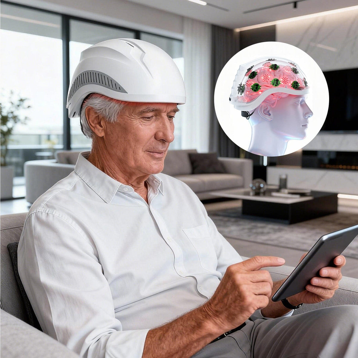 LuciPhi™ PBM Helmet - Advanced photobiomodulation for precise neurotechnology - Uno Vita AS