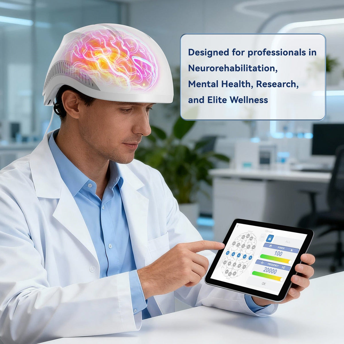LuciPhi™ PBM Helmet - Advanced photobiomodulation for precise neurotechnology - Uno Vita AS