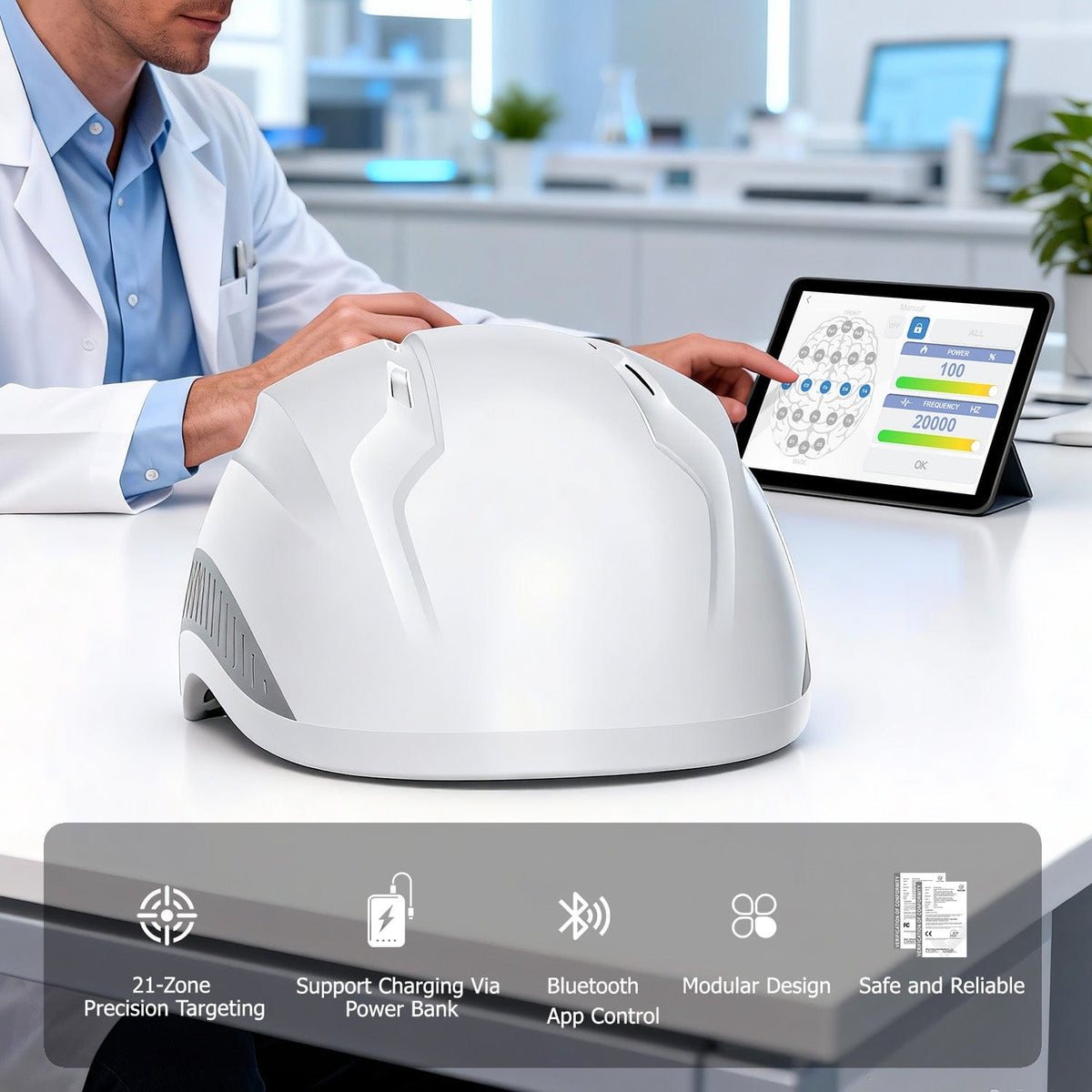 LuciPhi™ PBM Helmet - Advanced photobiomodulation for precise neurotechnology - Uno Vita AS