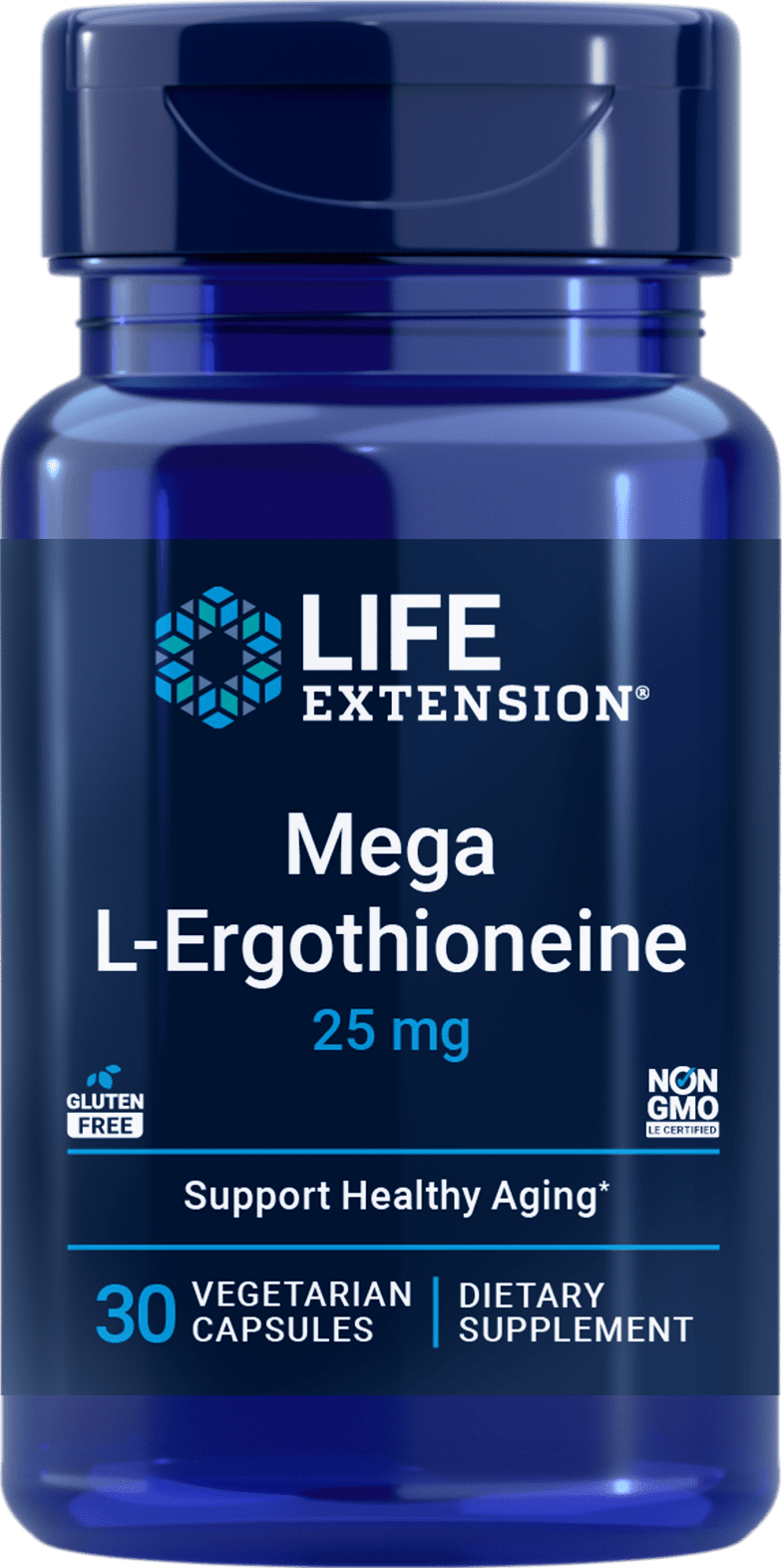 Life Extension Mega L-Ergothioneine 25 mg, 30 vegetariske kapsler