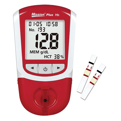 Mission Plus Hb Hemoglobin Meter Starterpack (incl. 50 strips) - Uno Vita AS