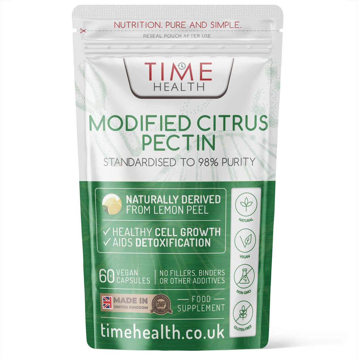 Modified Citrus Pectin (MCP) Capsules (60) - Uno Vita AS