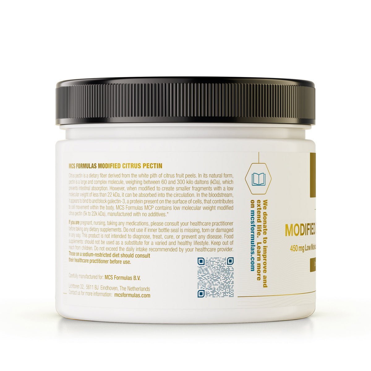 Modified Citrus Pectin Powder (450 grams - super detoxer) - Uno Vita AS