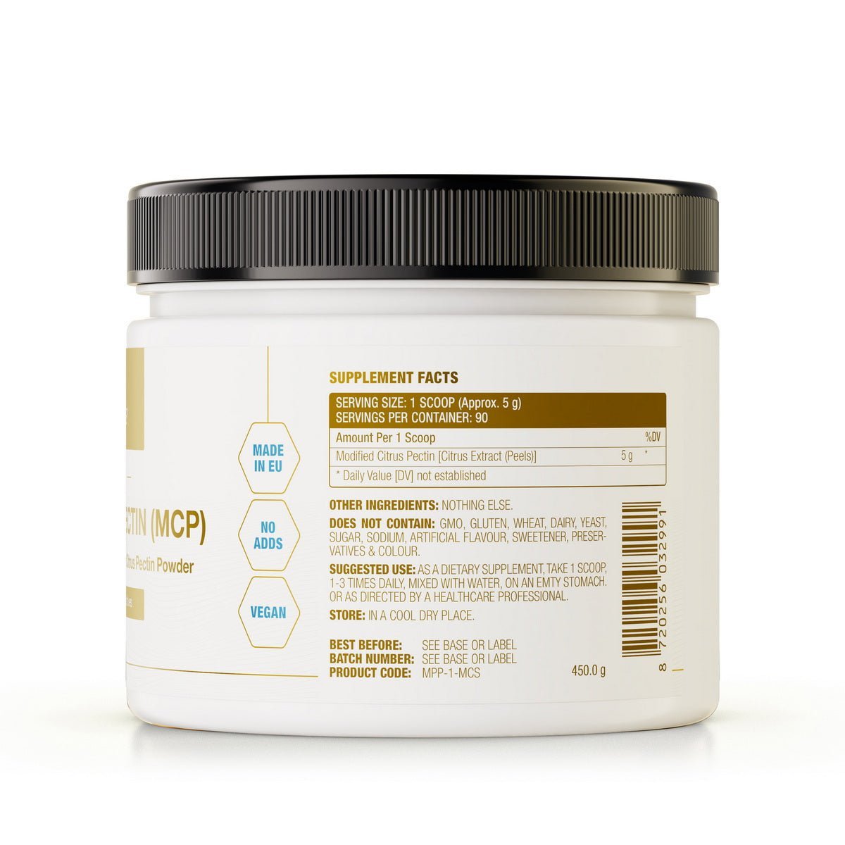 Modified Citrus Pectin Powder (450 grams - super detoxer) - Uno Vita AS