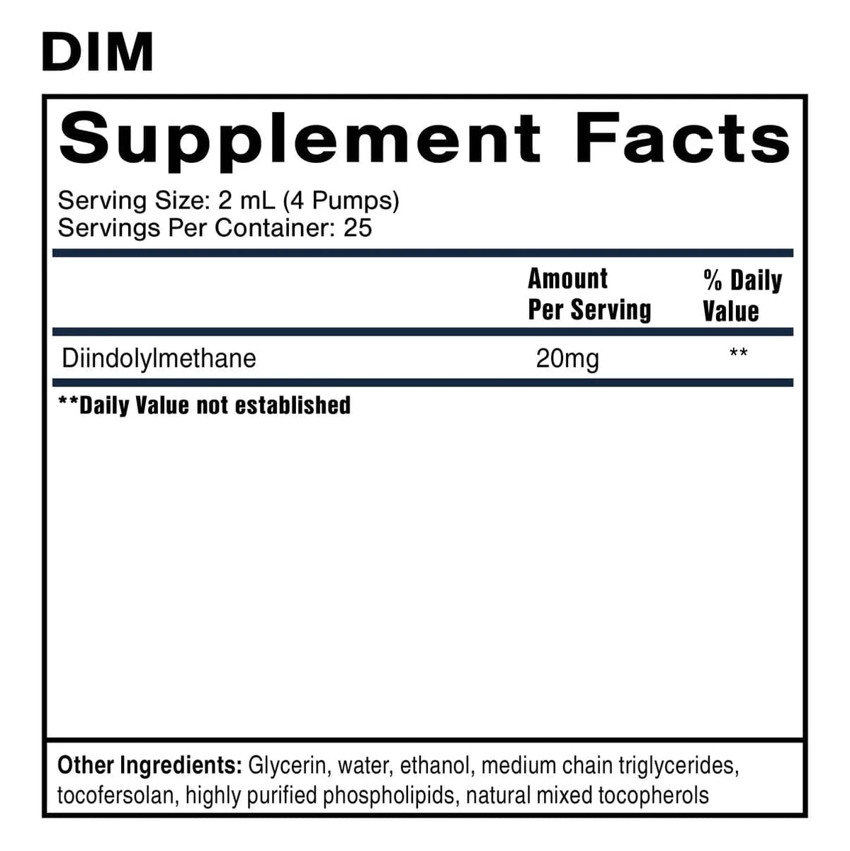 Nanoemulsified DIM (50 ml) - Uno Vita AS