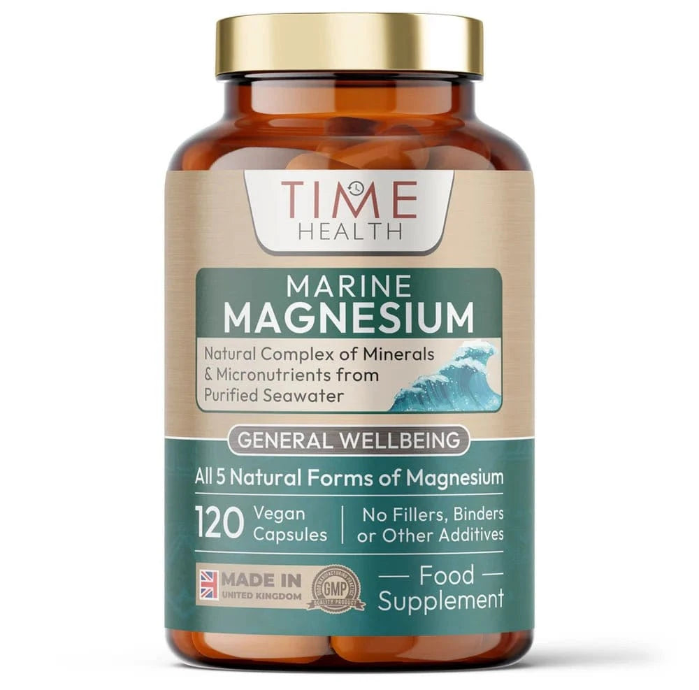 Natural Magnesium from Sea Water med 120 veganske kapsler og 220 mg magnesium fra islandsk rødalge