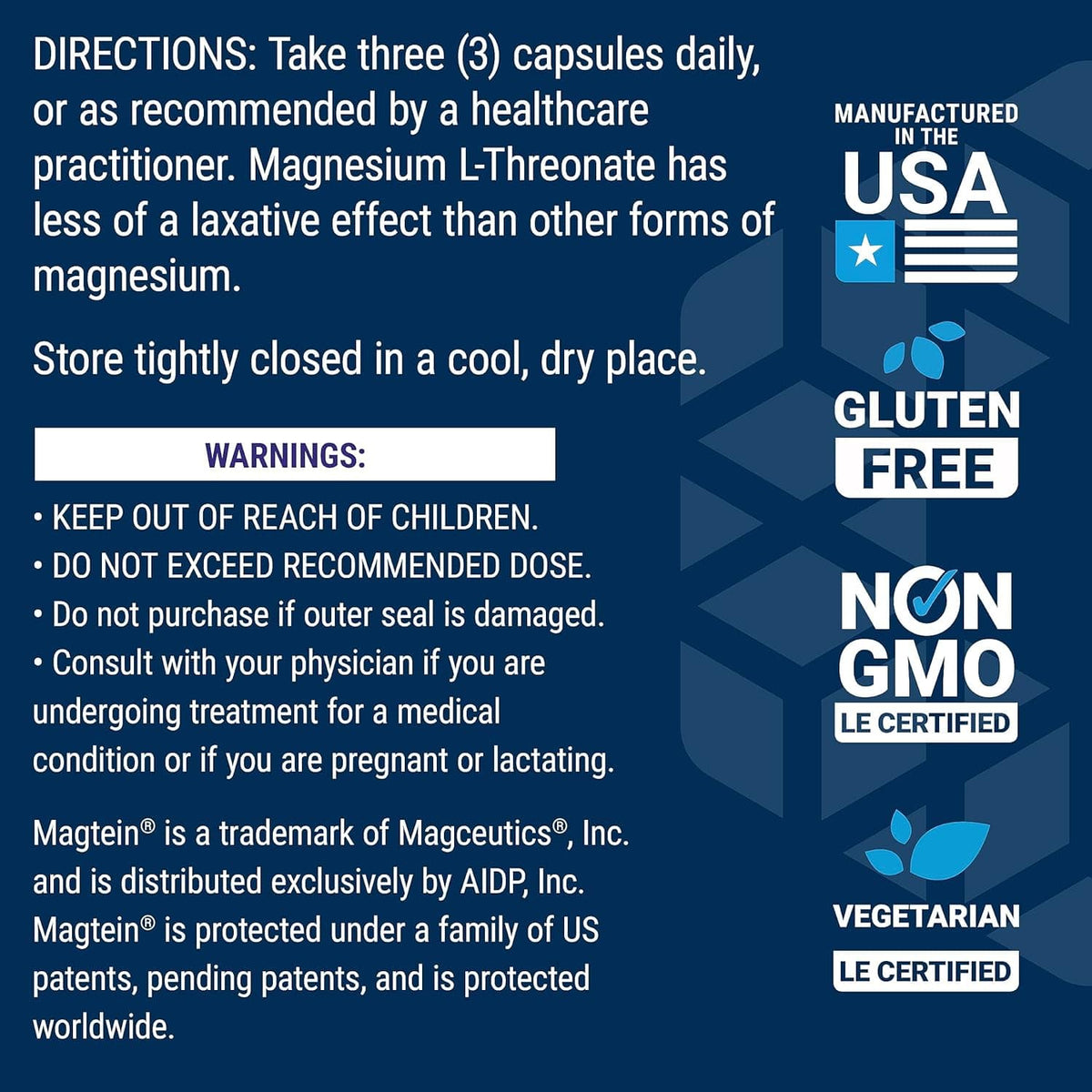 NeuroMag Magnesium L - Threonate (90) (Best Seller) - Uno Vita AS