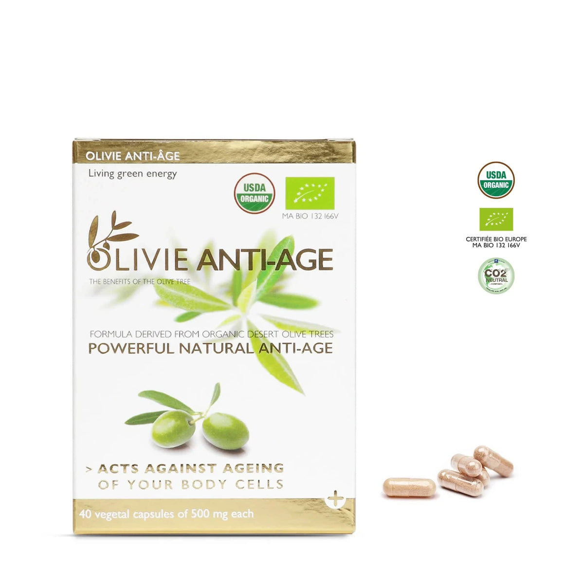 OLIVIE Anti - Age - The Ultimate Organic Anti - Aging Solution - Uno Vita AS