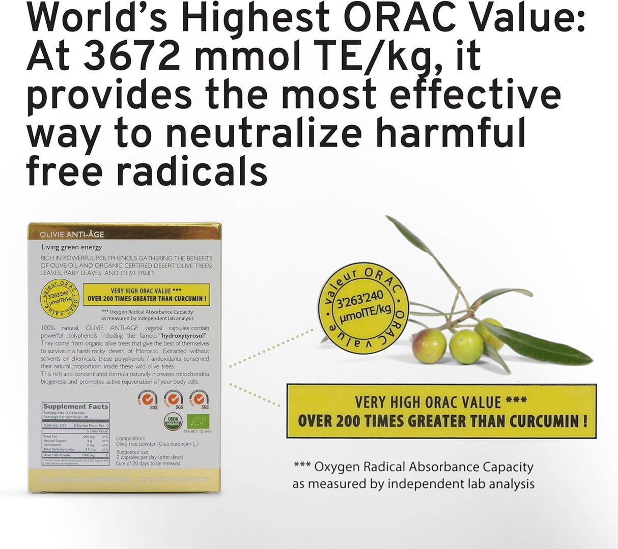 OLIVIE Anti - Age - The Ultimate Organic Anti - Aging Solution - Uno Vita AS