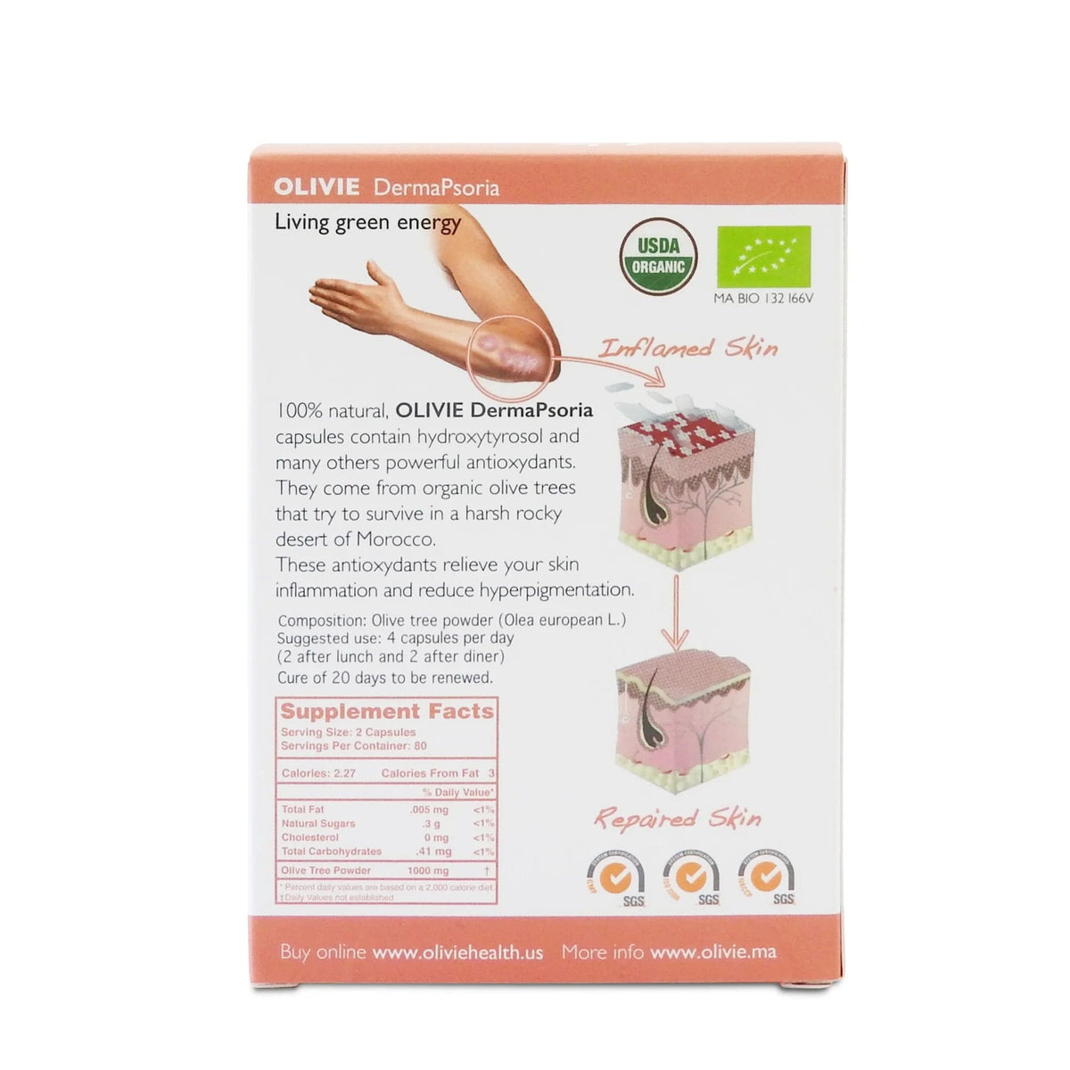 OLIVIE DERMAPSORIA - Fight Psorasis and Eczema NATURALLY! - Uno Vita AS