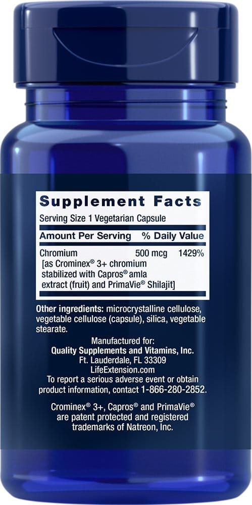 Optimized Chromium with Crominex 500mcg (60) - Uno Vita AS