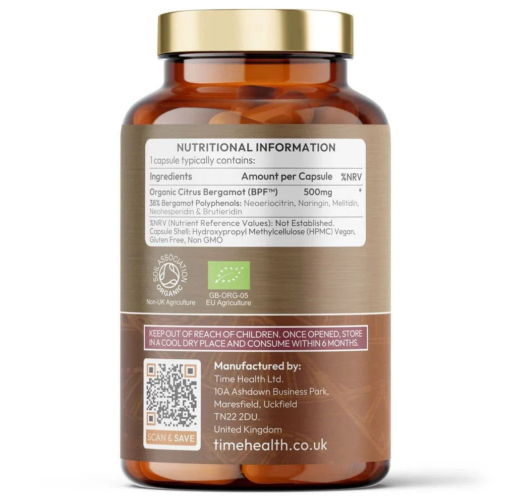 Organic Citrus Bergamot - 38% Polyphenols - BPF - Cholesterol - Uno Vita AS