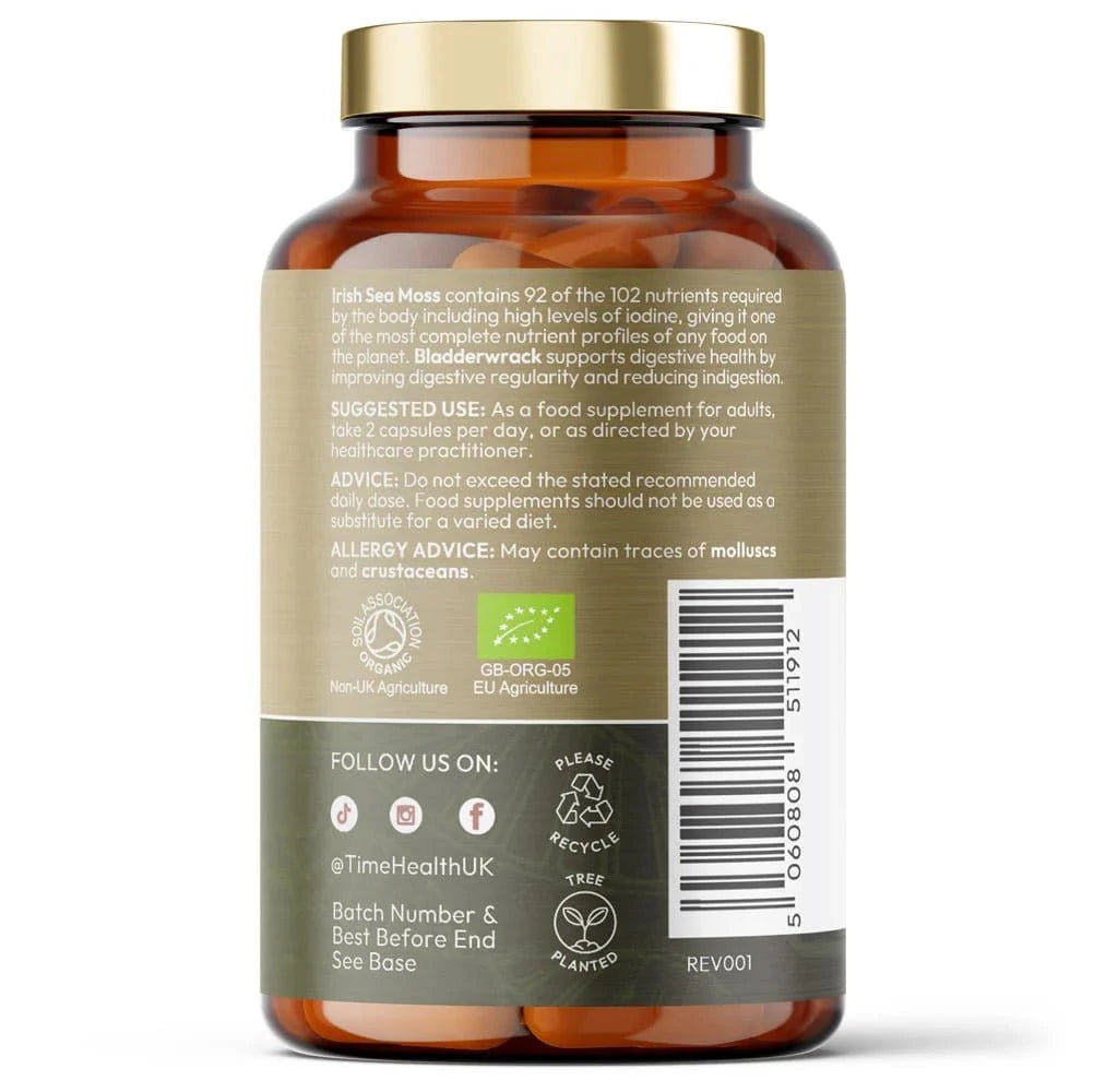 Organic Irish Sea Moss & Bladderwrack - Uno Vita AS