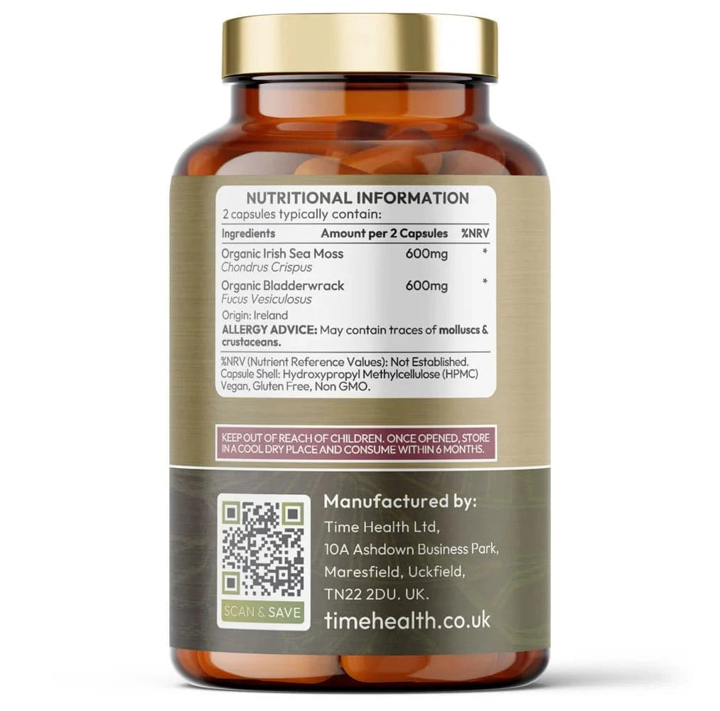 Organic Irish Sea Moss & Bladderwrack - Uno Vita AS