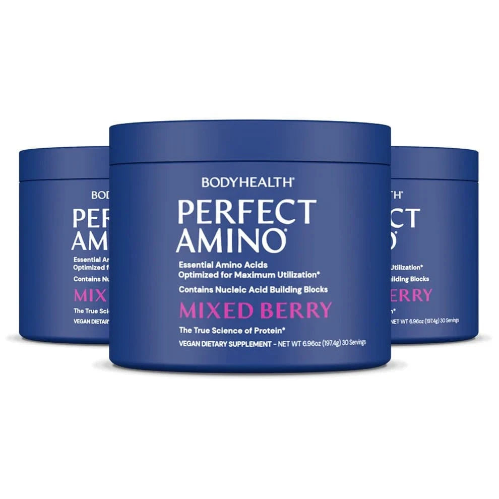 Perfect Amino Powder Mixed Berry 30 servings aminosyrepulver med naturlig bærsmak og NSF Certified for Sport®