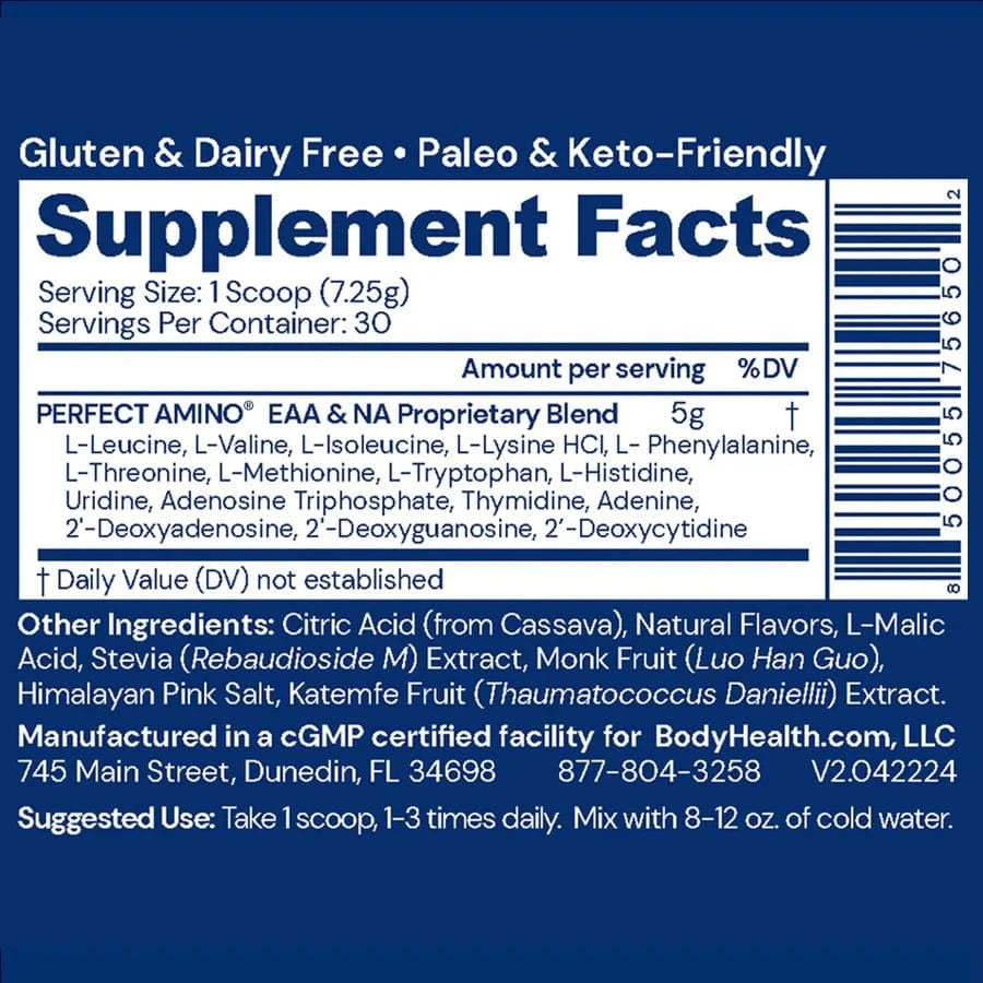 Perfect Amino Powder (Strawberry 60 servings) - Uno Vita AS
