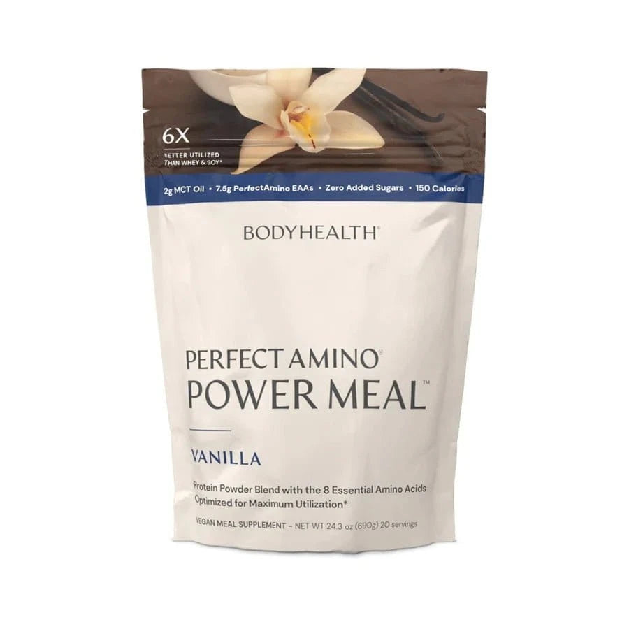 Perfect Amino Power Meal Vanilla plantebasert måltidshake med vaniljesmak, 20 porsjoner, protein og aminosyrer
