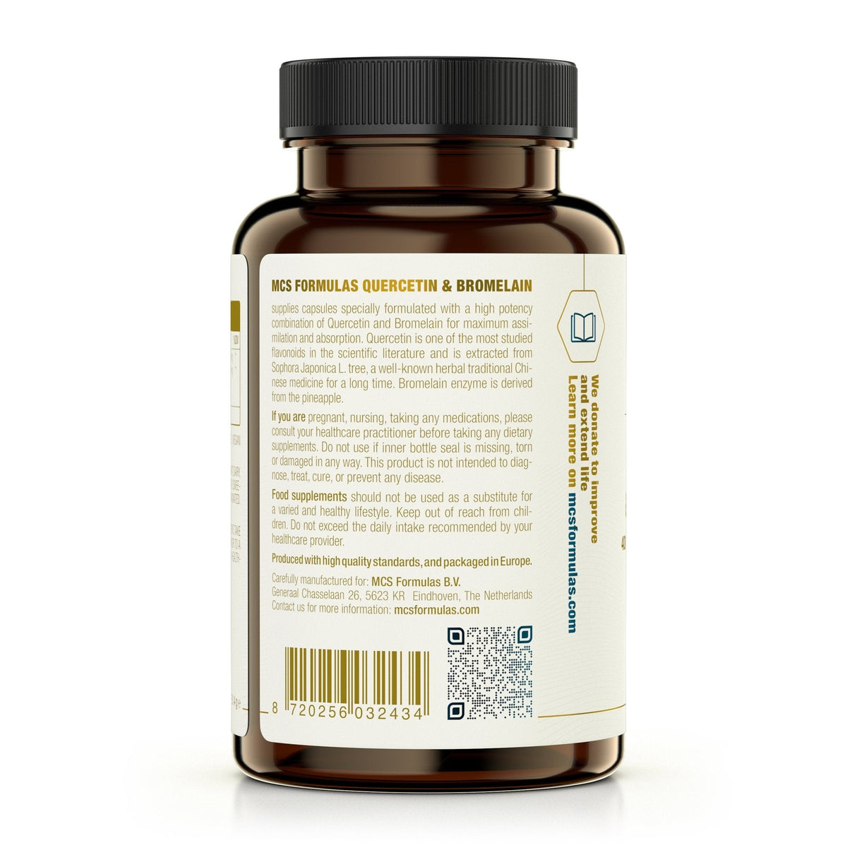 Quercetin & Bromelain, 400 mg, 100 Caps - Uno Vita AS