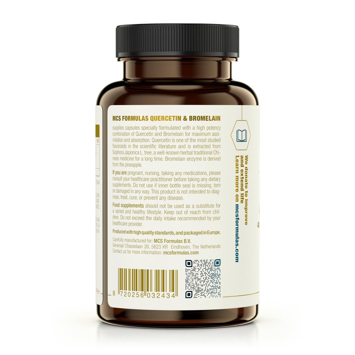 Quercetin & Bromelain, 400 mg, 100 Caps - Uno Vita AS