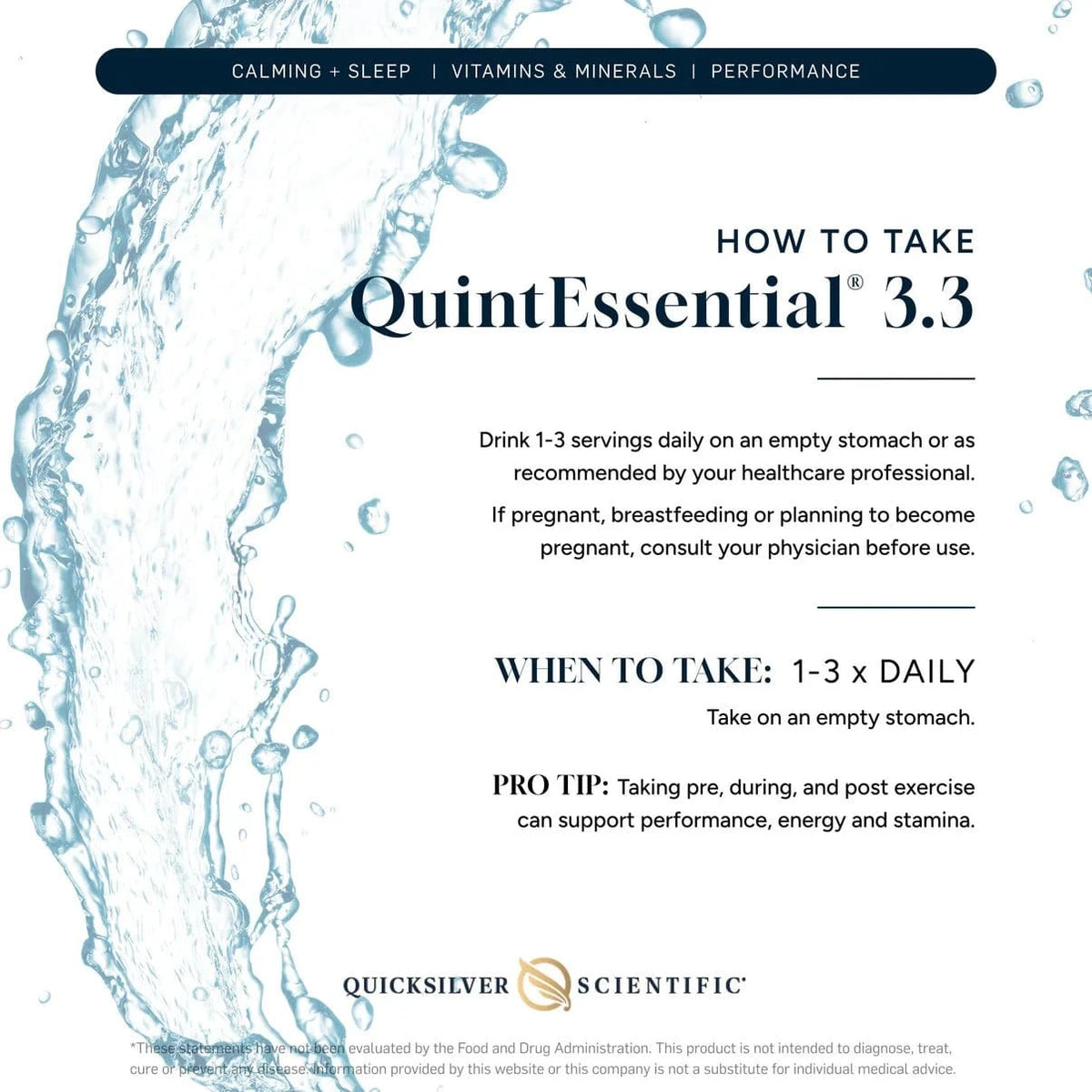 QuintEssential 3.3 (30 Sachets) - Seawater Electrolyte Liquid Minerals Supplement - Uno Vita AS