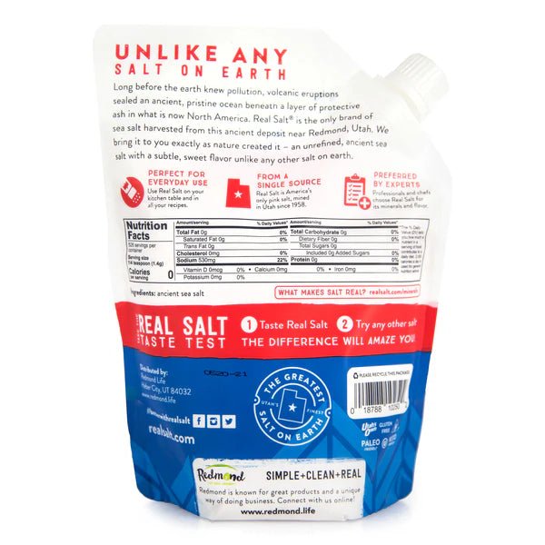 Real Salt Ancient Sea Salt (737 gram) - Uno Vita AS