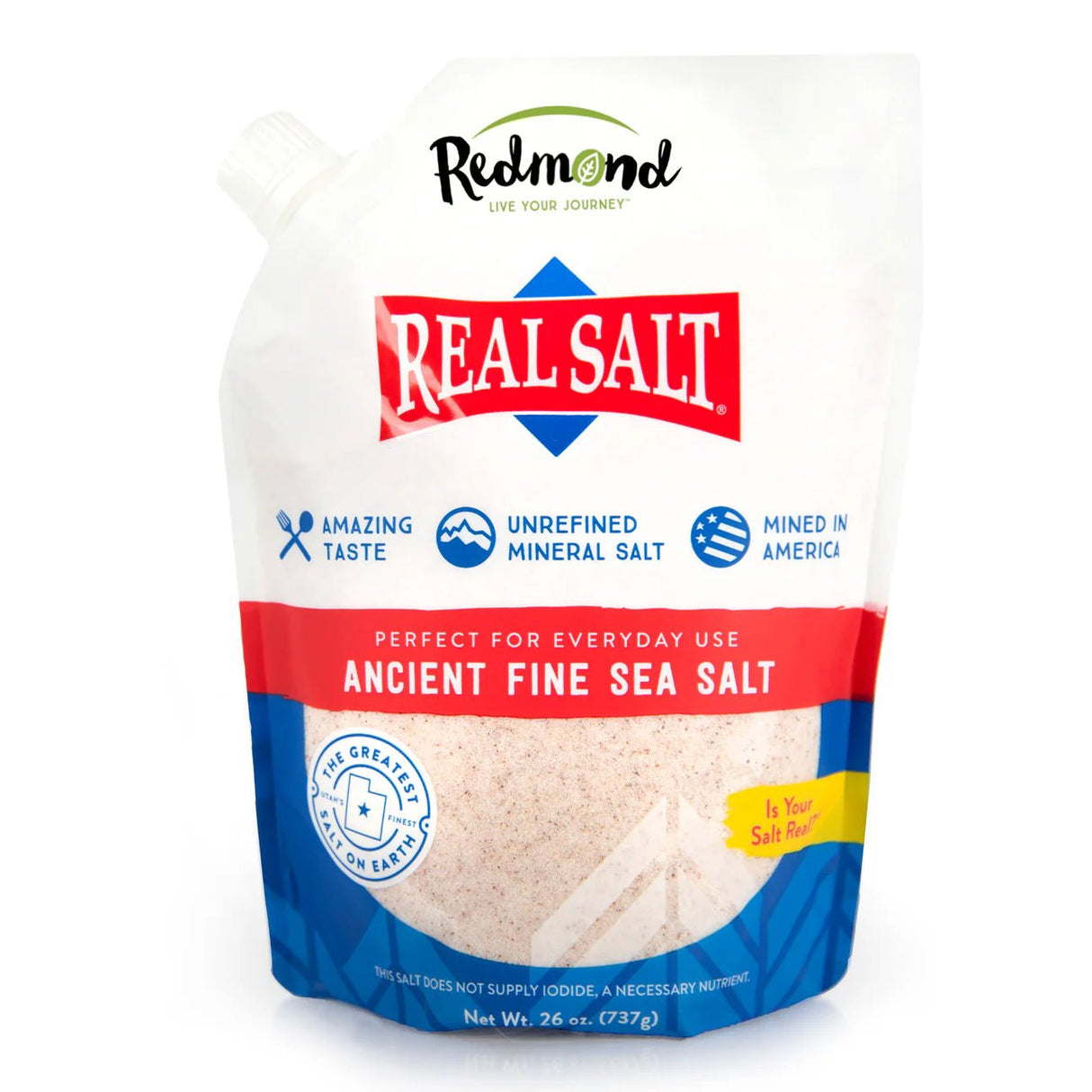 Real Salt Ancient Sea Salt (737 gram) - Uno Vita AS