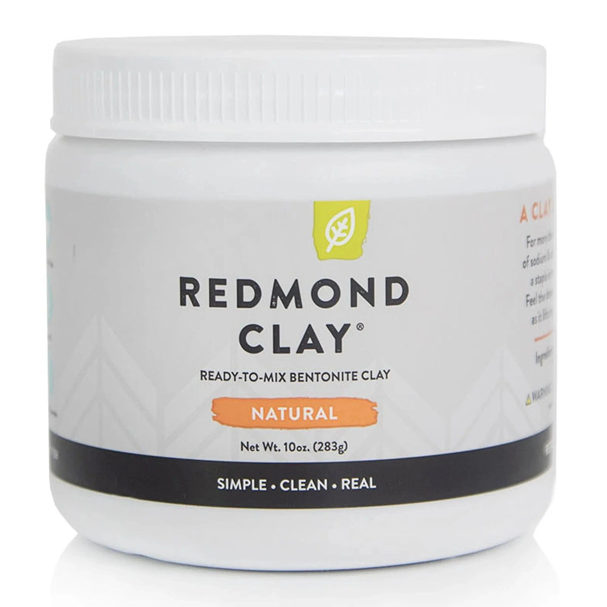 Redmond Clay Facial Mud bentonittleire i boks, 283 g pulver til ansiktsmaske og DIY hudpleie
