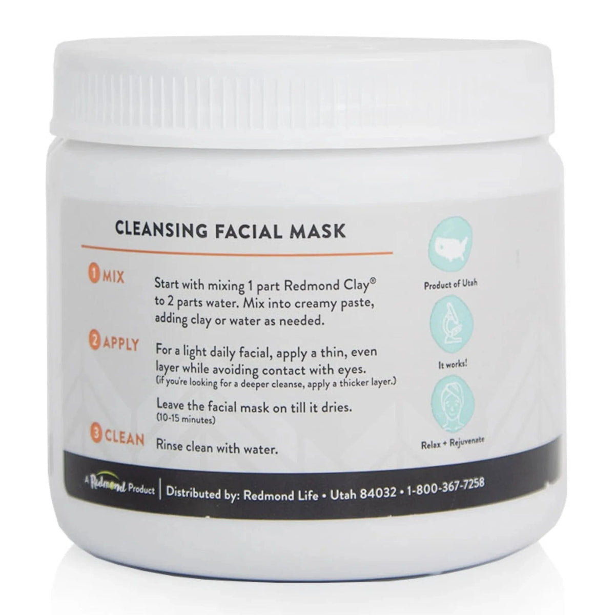 Redmond Clay Facial Mud - Uno Vita AS