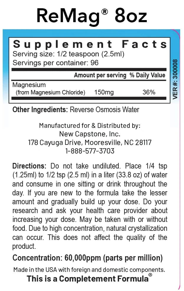 ReMag® Liquid Magnesium (480 ml) - Uno Vita AS
