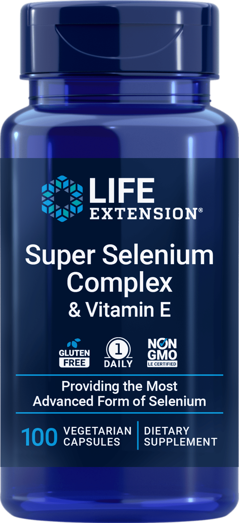 Life Extension Super Selenium Complex med vitamin E, 100 vegetariske kapsler