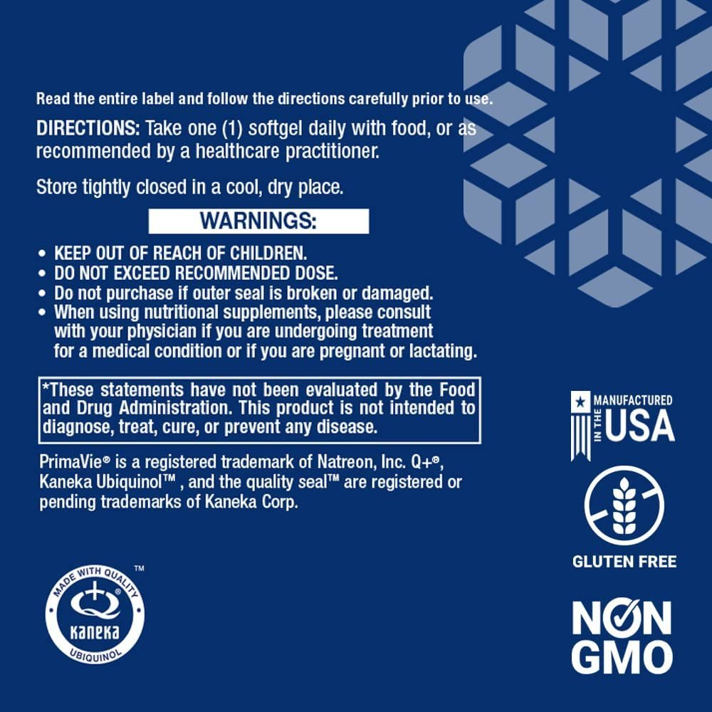 Super Ubiquinol CoQ10 with PQQ (100 mg) - Uno Vita AS