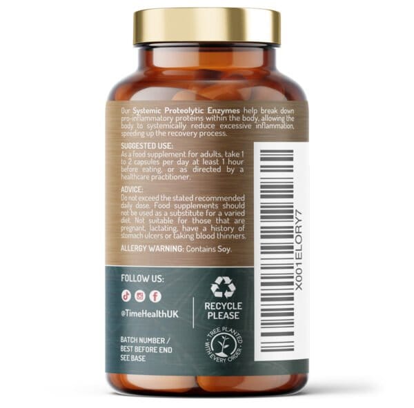 Systemic Proteolytic Enzymes Complex – Repair & Recovery (120) - Uno Vita AS