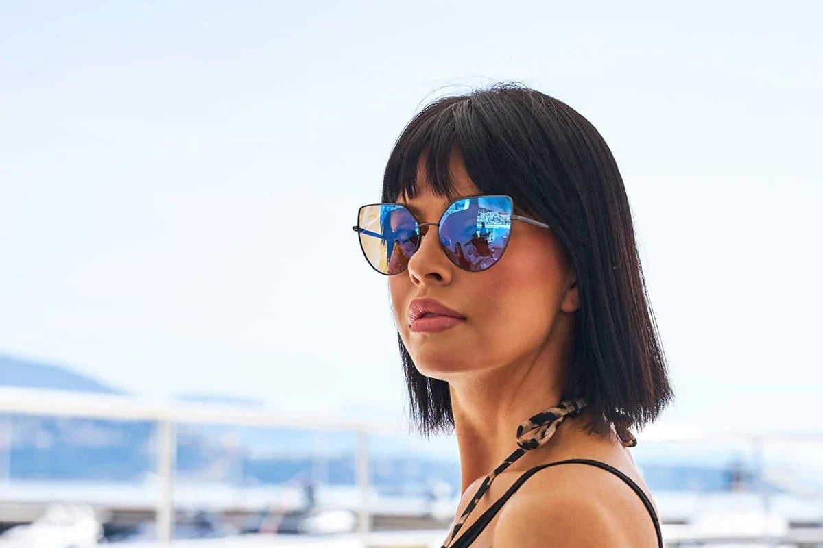 Tesla Hyperlight Eyewear Butterfly 2 Black Outdoor med sort butterfly-ramme og CR-39-linser for UV- og blålysbeskyttelse