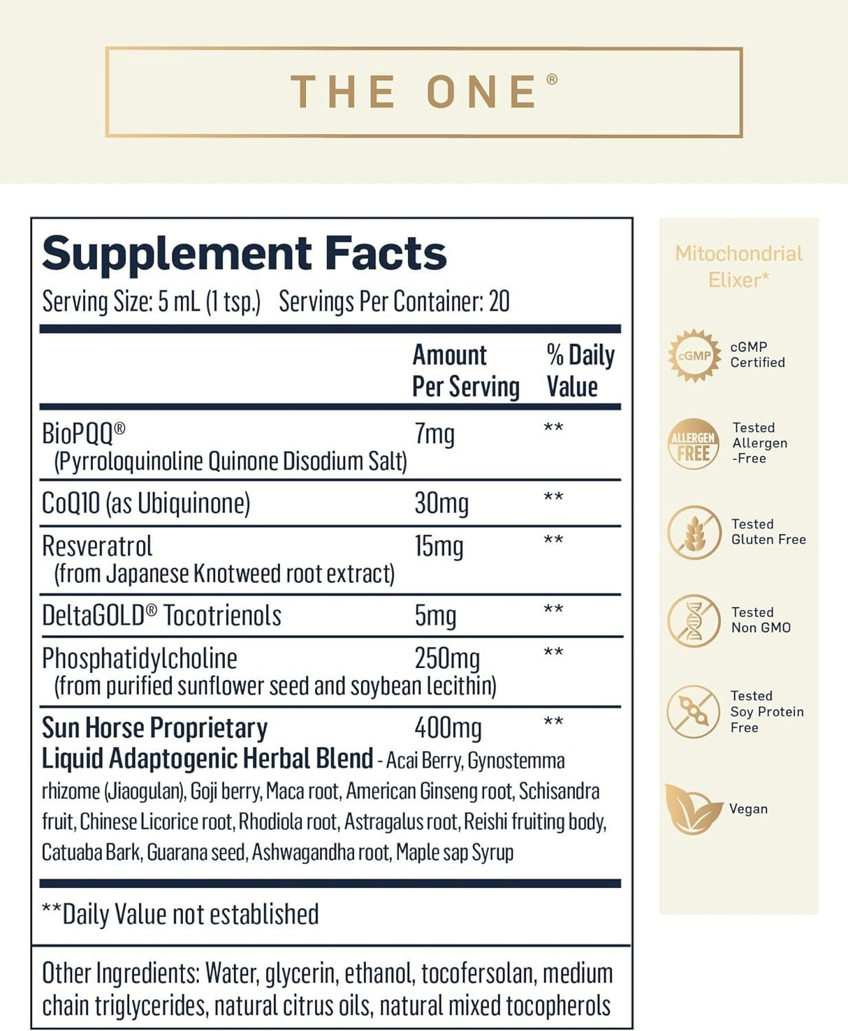 The One - liposomal energy supplement for mitochondria - Uno Vita AS