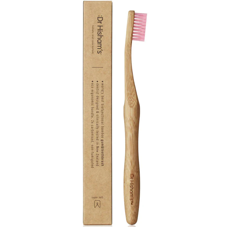 Dr Hisham's Best Biofunctional Bamboo Gum & Toothbrush (12 pack family)