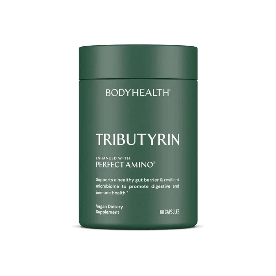 Tributyrin with Perfect Amino kosttilskudd med 60 vegetariske kapsler for tarmbarriere og mikrobiomstøtte