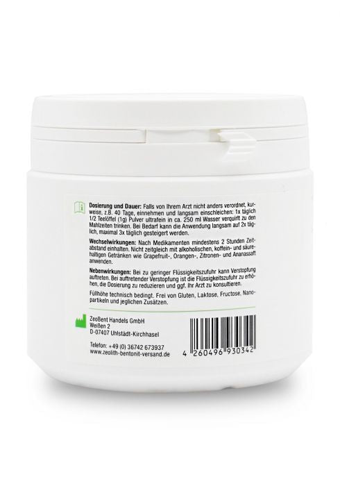 Ultra - Fine ZeoBent MED® Detox Powder for Internal Use (200g) - Uno Vita AS