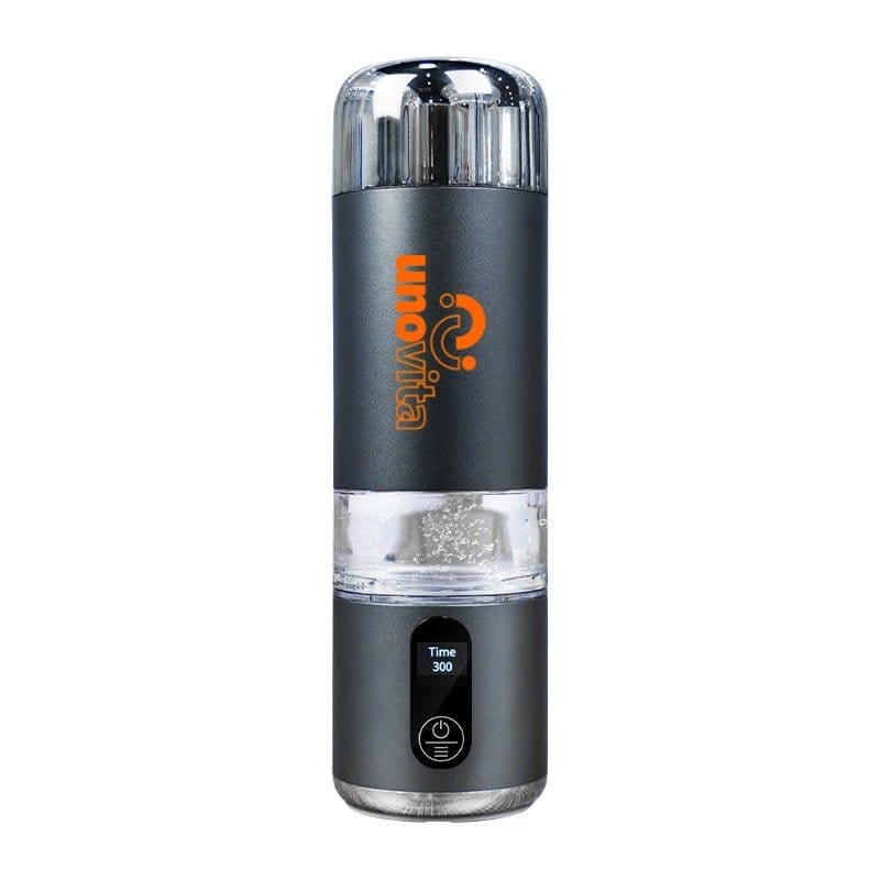 Uno Vita Sport U10 hydrogenflaske 200 ml med PEM/SPE-teknologi, USB-C og opptil 8000 ppb H2