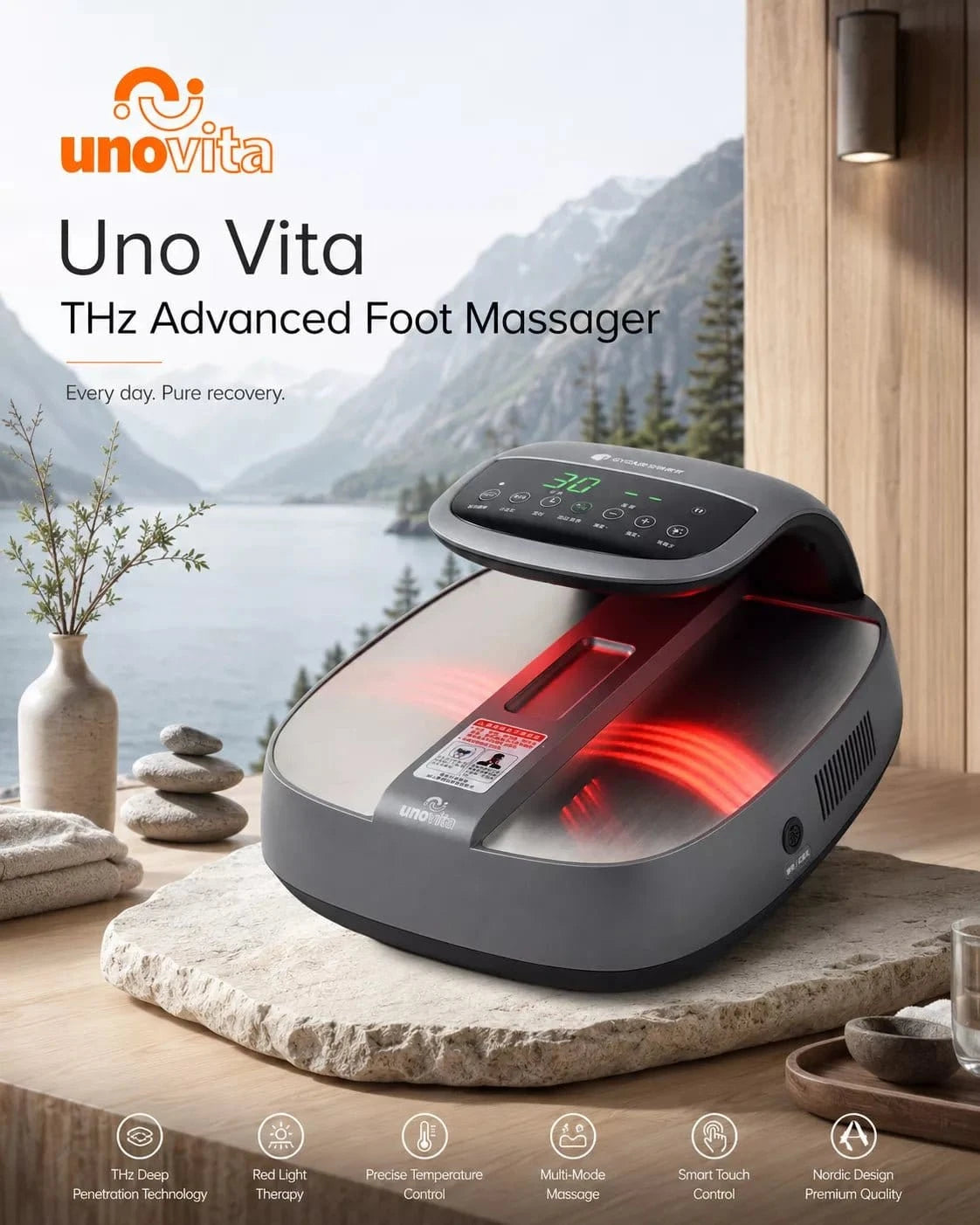 Uno Vita THz Terahertz Advanced Foot Massager - Uno Vita AS