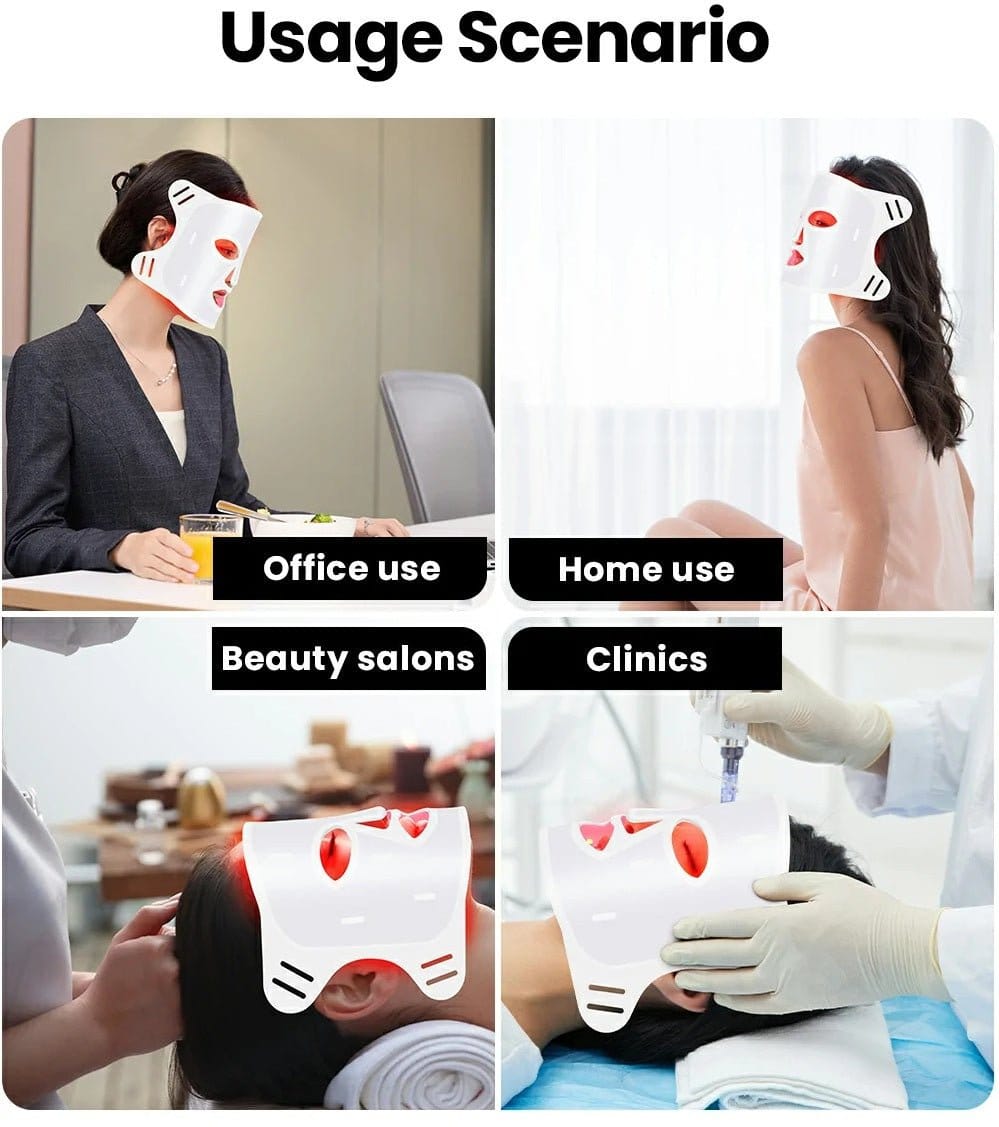 Uno Vita`s Advanced Beauty LED Light Therapy Facemask TLM200 - K 510 - Uno Vita AS