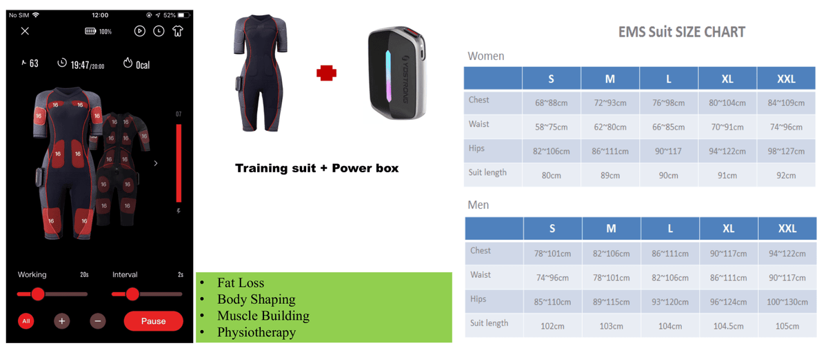 Uno Vita`s EMS - treningsdrakt (kvinnelig versjon) - Uno Vita AS
