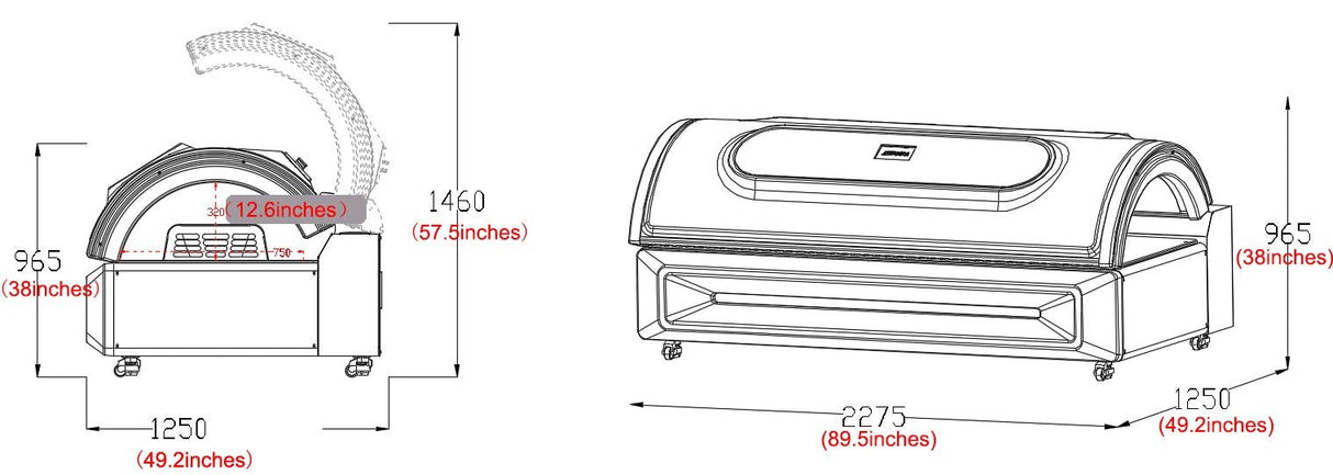 Uno Vita`s Merican Red Light Therapy Bed M5N+ Professional Full - Body PBM - Uno Vita AS