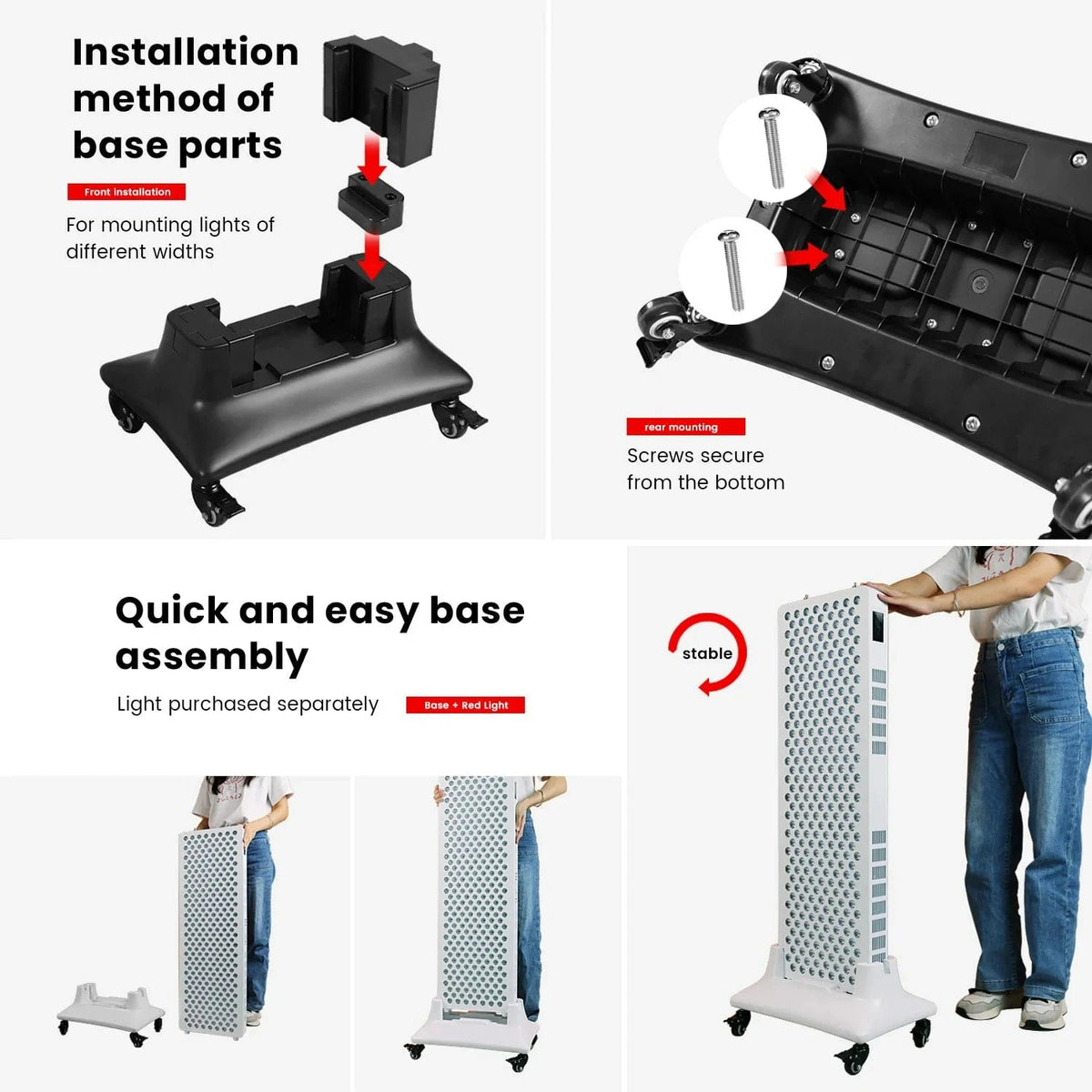 Uno Vita`s Red Light Therapy Stand - Uno Vita AS