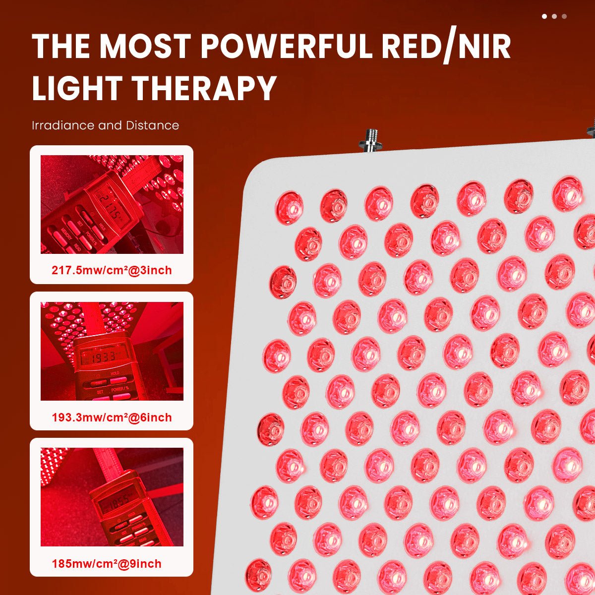 Uno Vita`s RL450MaxC Red Light Therapy Panel (black) - Uno Vita AS